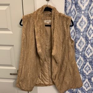 Wildflower tan fur vest